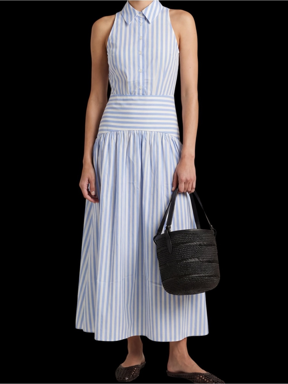 Few Moda o.p.t. Blyss Dress Blue White Stripe NWT